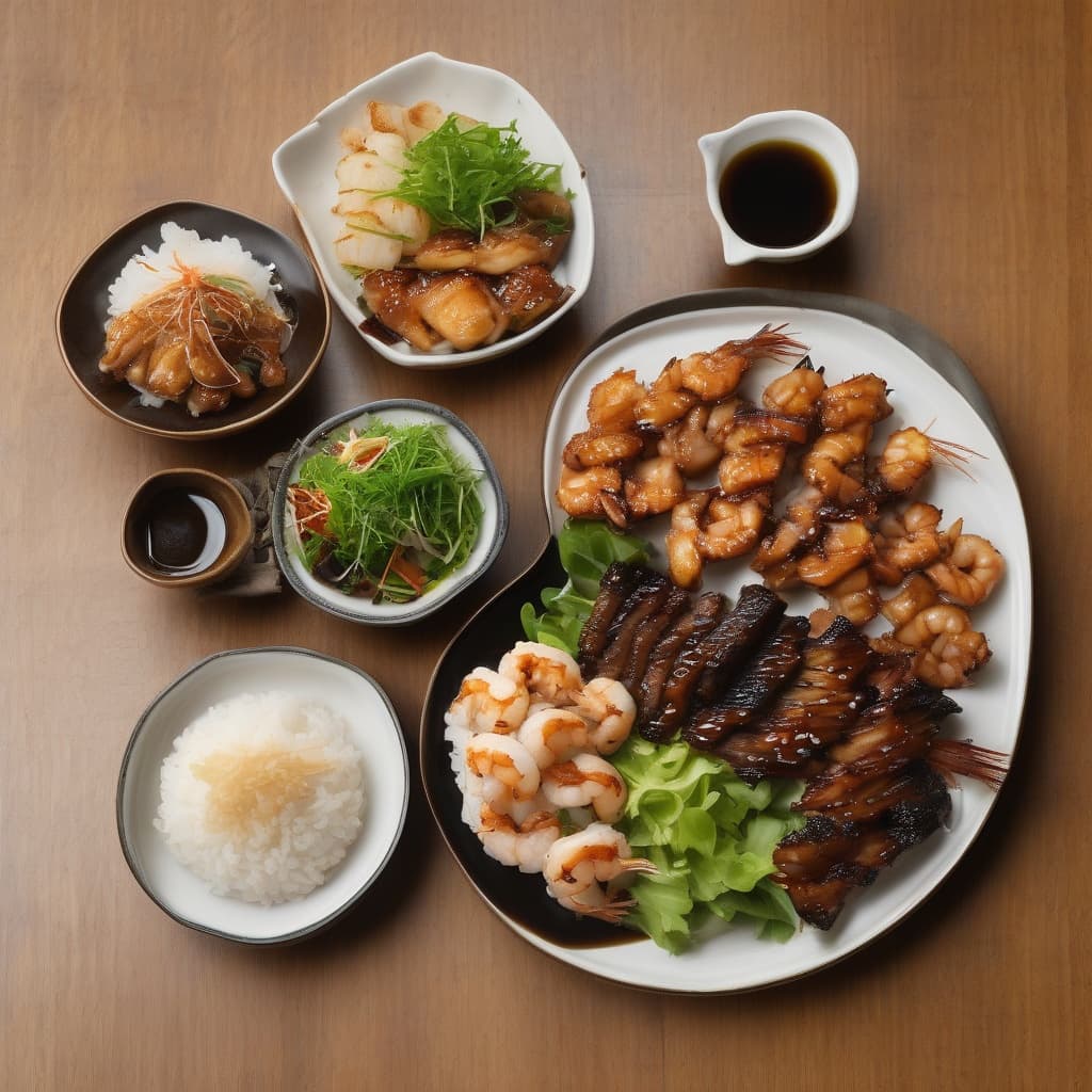 Chicken & Tempura Shrimp Deluxe Plate