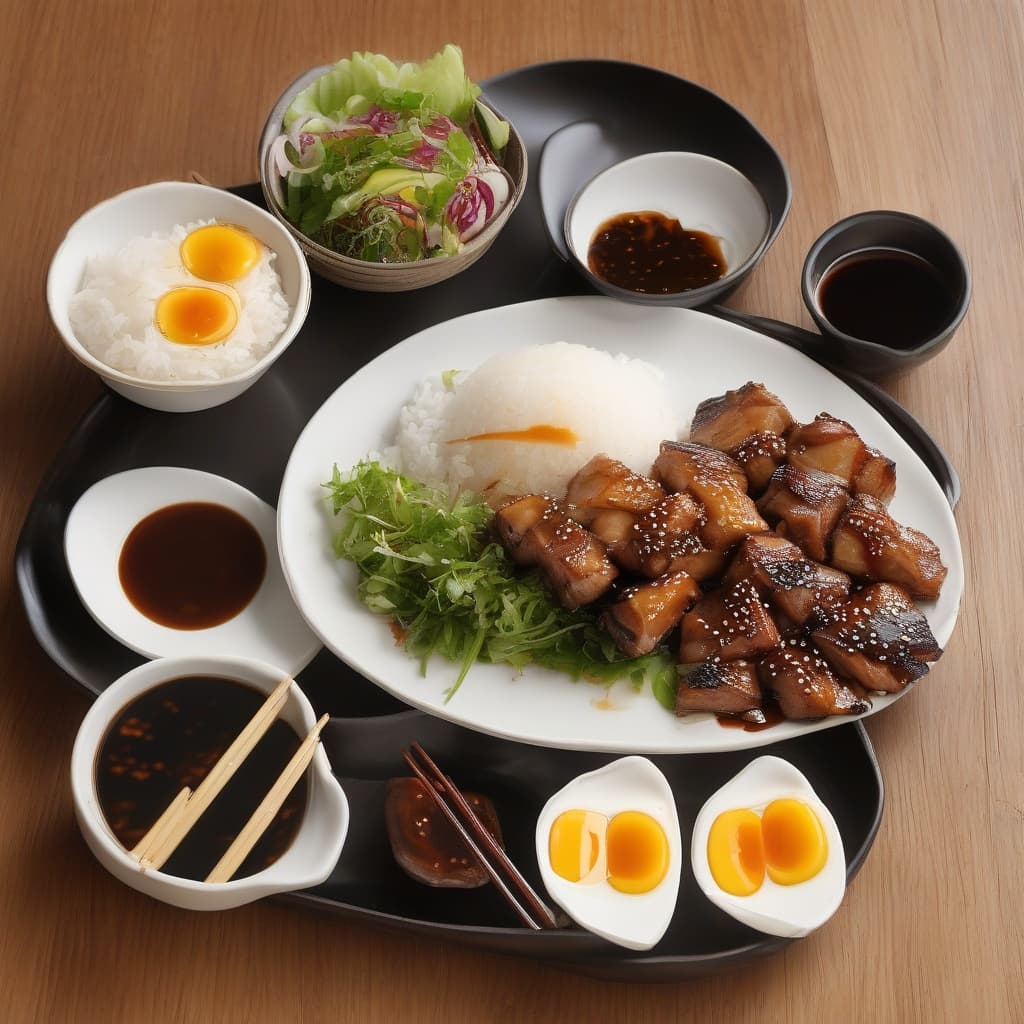 Chicken & Egg Roll Deluxe Plate