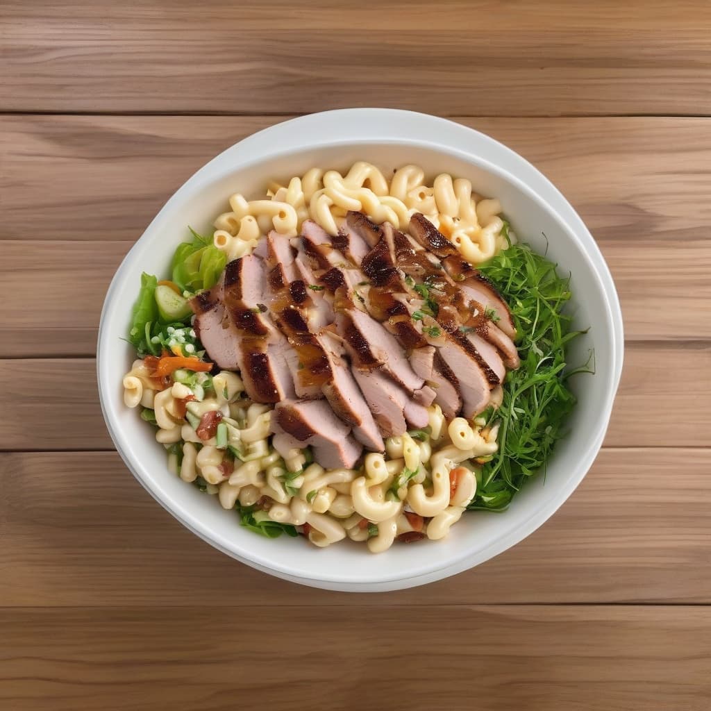 Pork Mac Salad Bowl