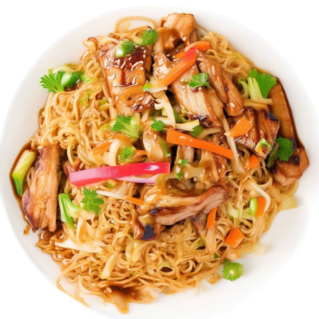 Chicken Yakisoba Noodles