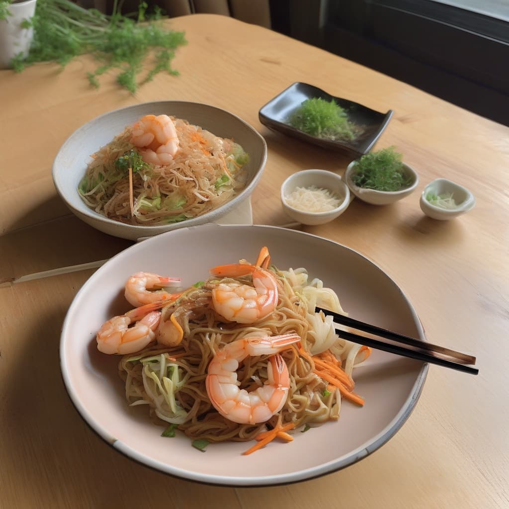Shrimp Yakisoba Noodles