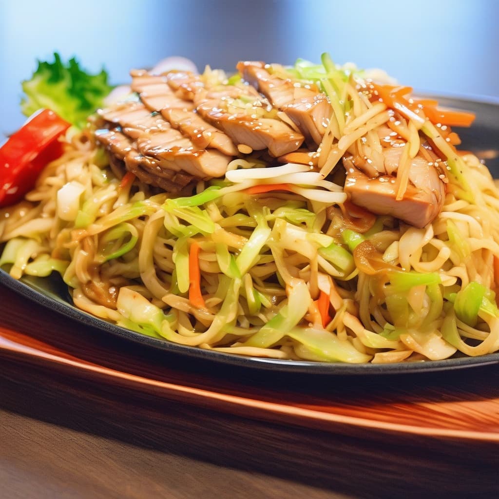 All White Meat Chicken Yakisoba Noodles
