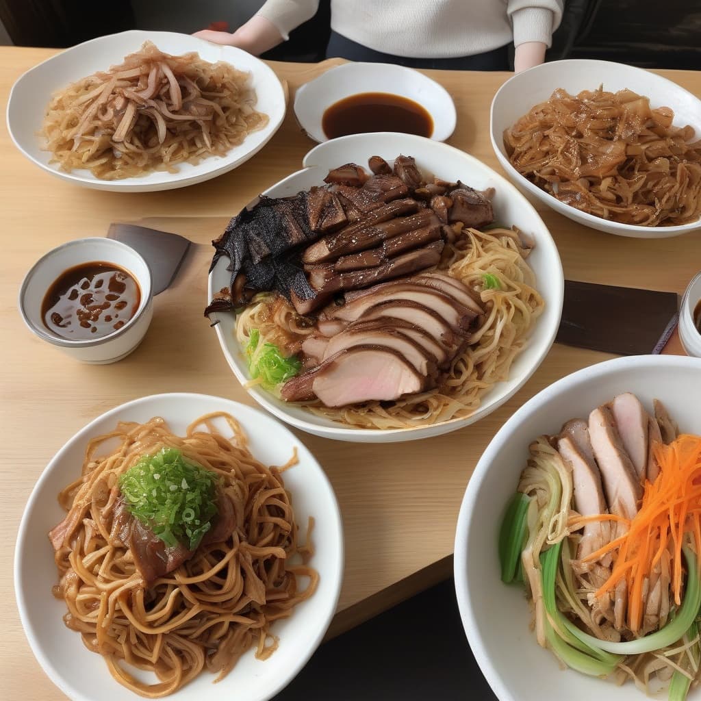 Two Combo Meat Yakisoba Noodles