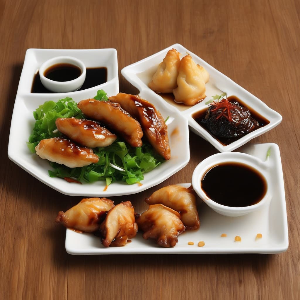 Chicken & Gyoza Deluxe Plate